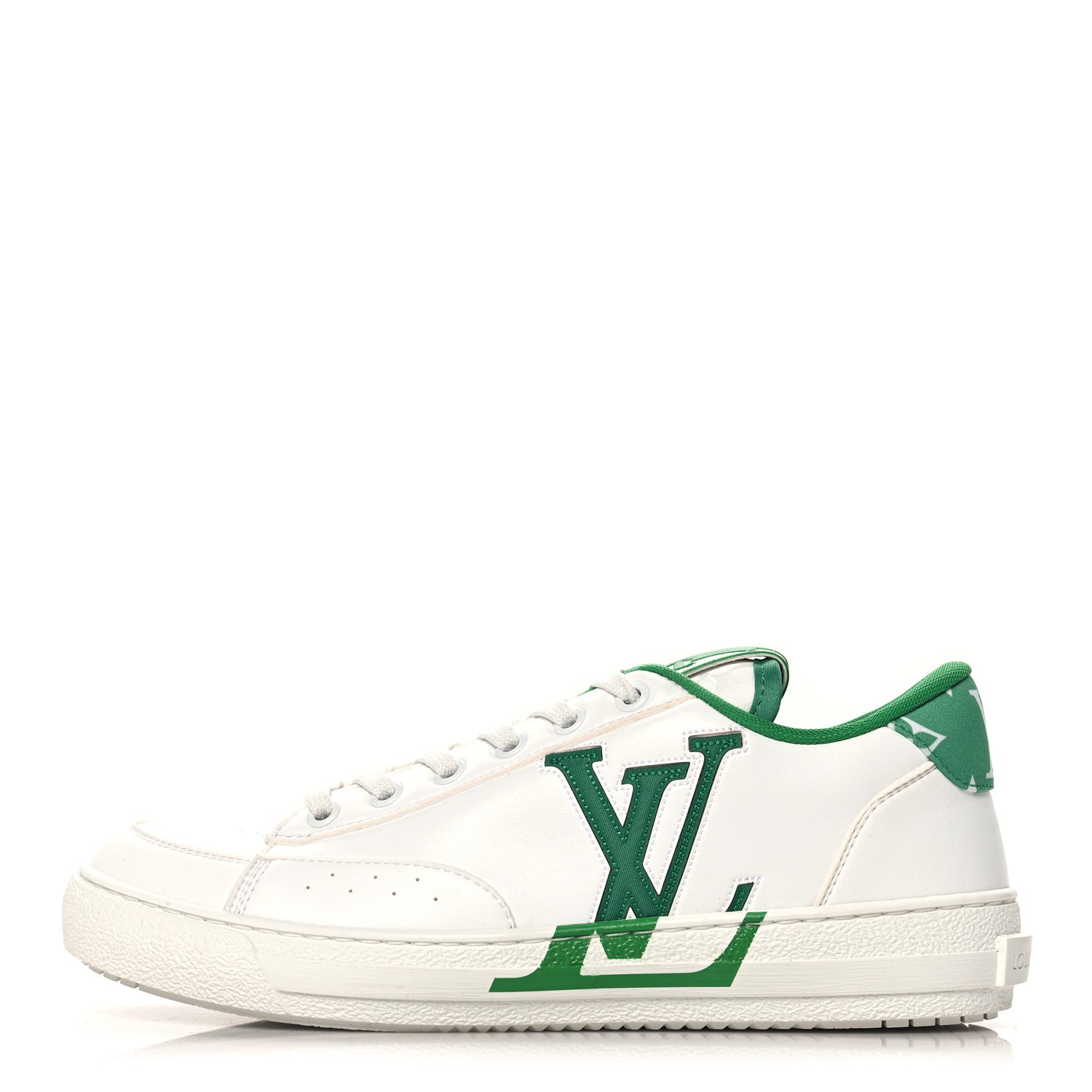 Louis Vuitton Calfskin Womens Charlie Sneaker 38 White Green 1 of 9