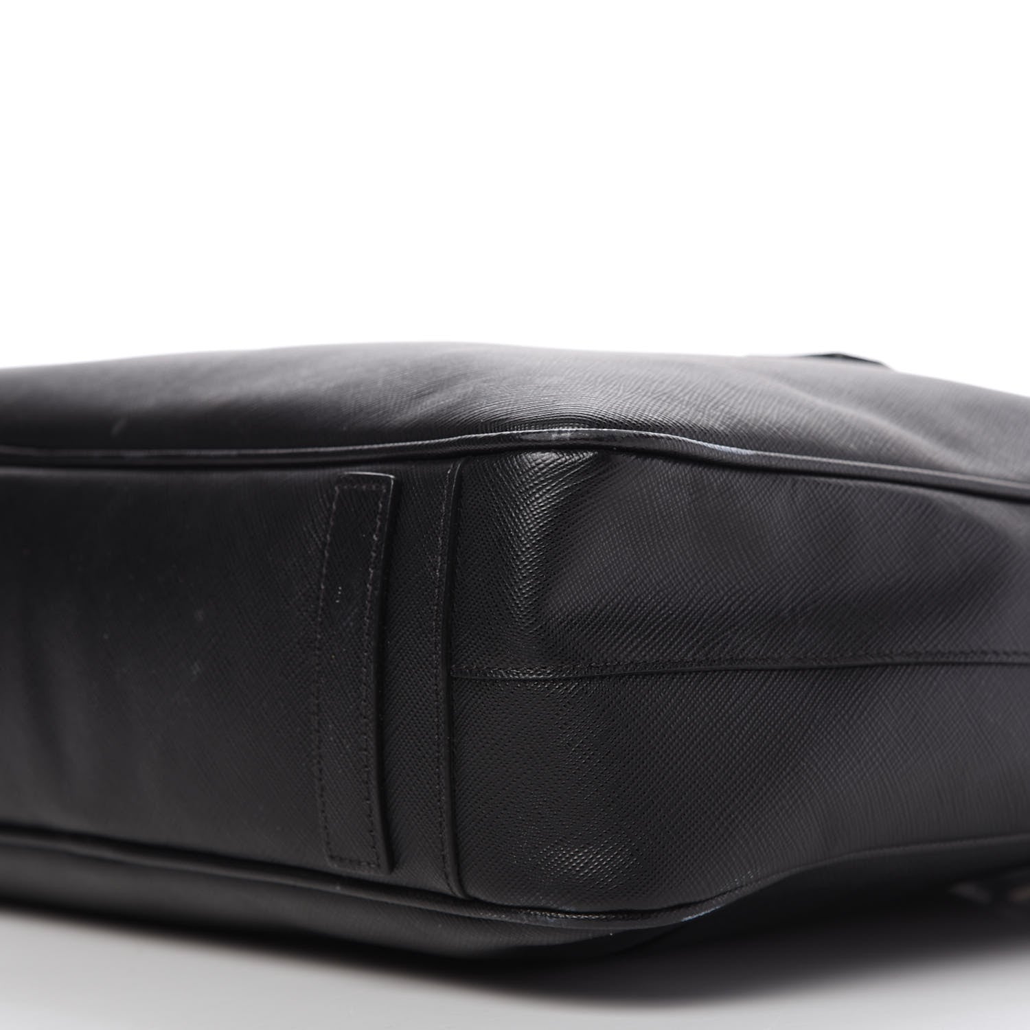 Prada Saffiano Travel Briefcase Black 7 of 14