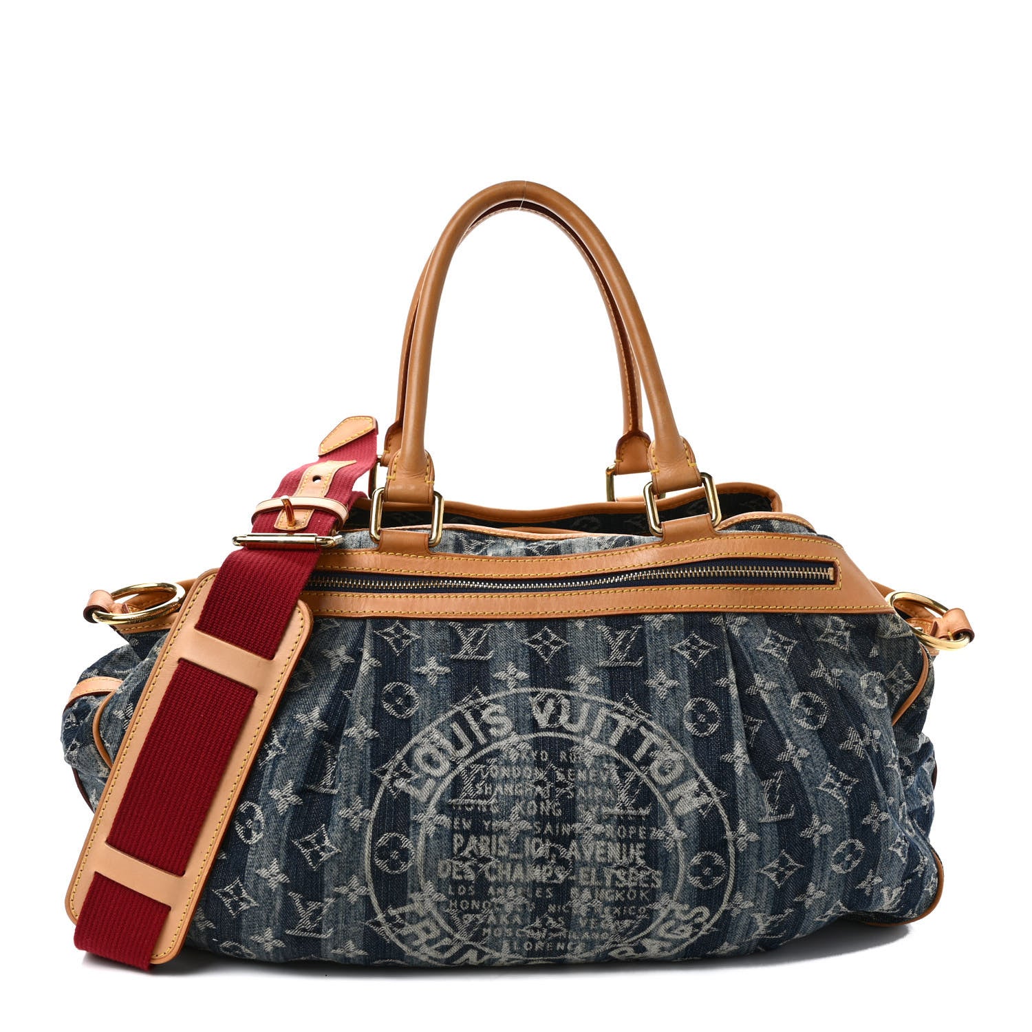 Louis Vuitton Denim Raye Cabas GM 1 of 12