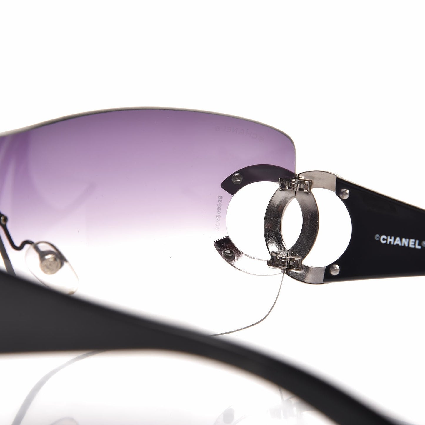 Frameless CC Logo Sunglasses 4125 Black