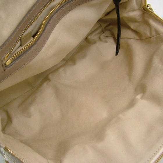 Leather Bay Tote Ivory Blanc