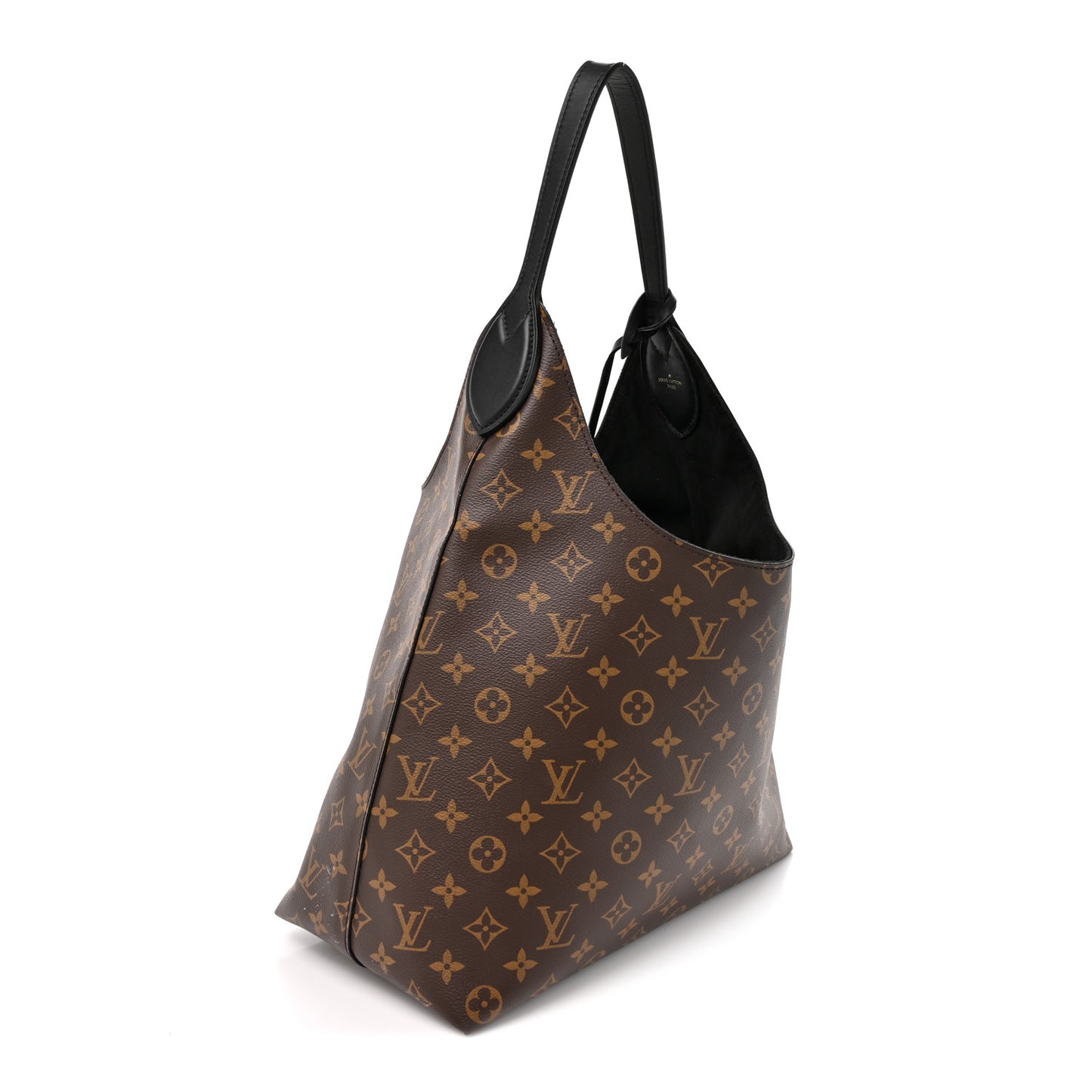 Monogram Flower Hobo Black