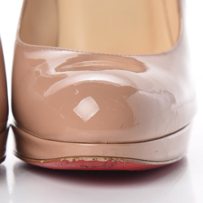 Christian Louboutin Patent New Simple 100 Pumps 38 Nude 12 of 14