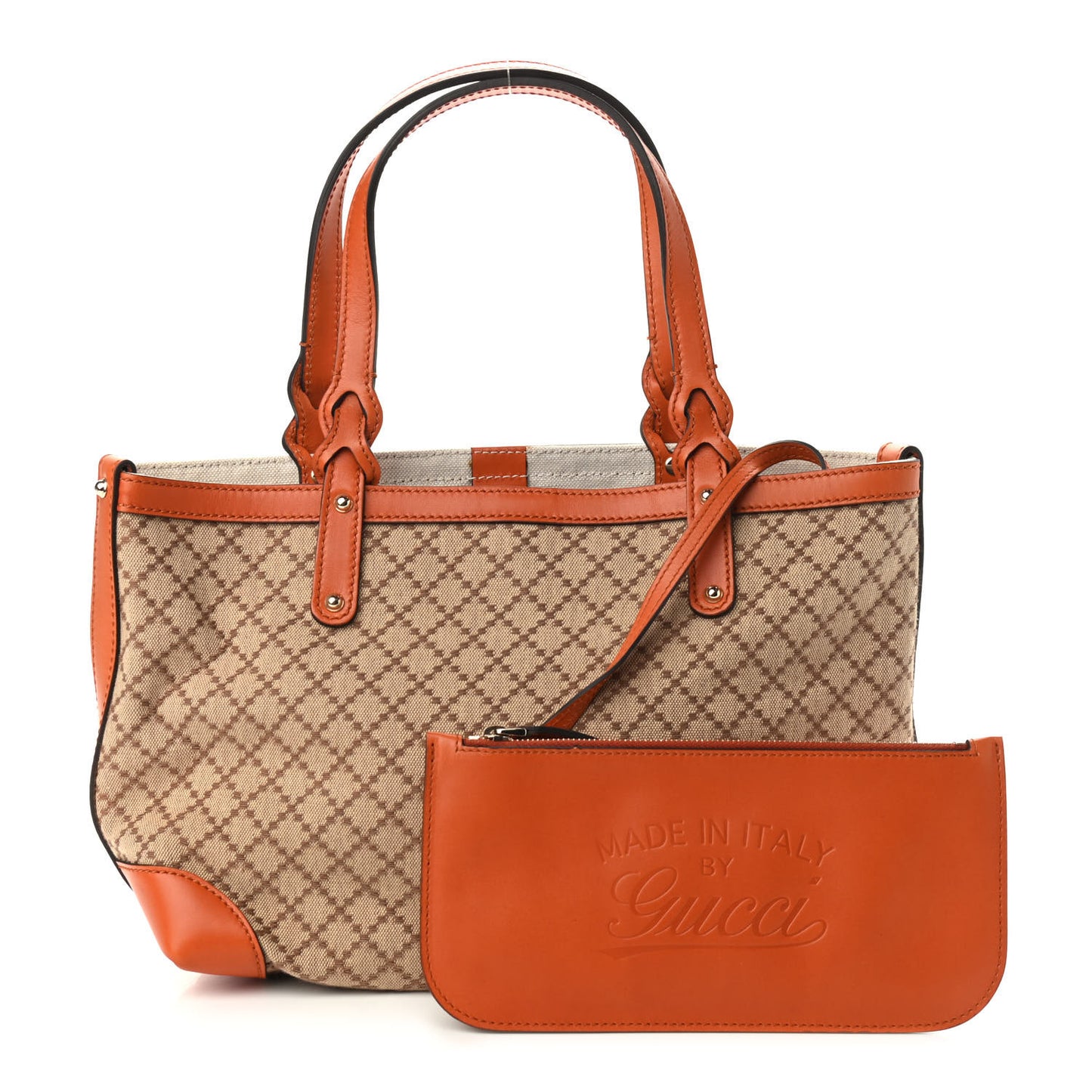 Diamante Small Craft Tote Orange