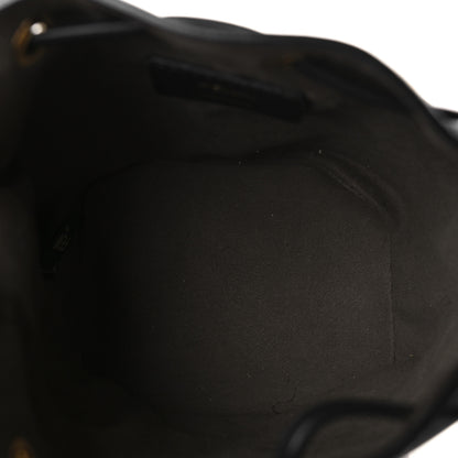 Fendi Vitello Century F is Fendi Eyebrow Monster Eyes Embossed Mini Mon Tresor Bucket Bag Black 4 of 8