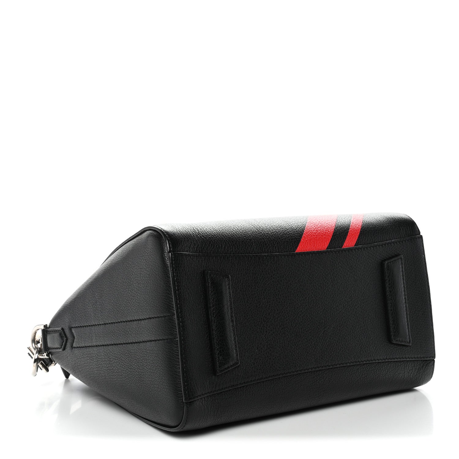 Givenchy Sugar Goatskin Striped Small Antigona Black Red 4 of 11