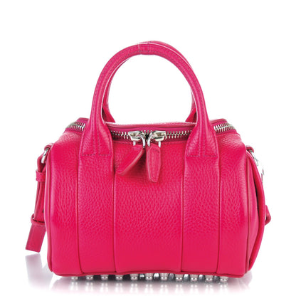 Alexander Wang Pebbled Lambskin Mini Rockie Fuchsia Rhodium Hardware 1 of 6