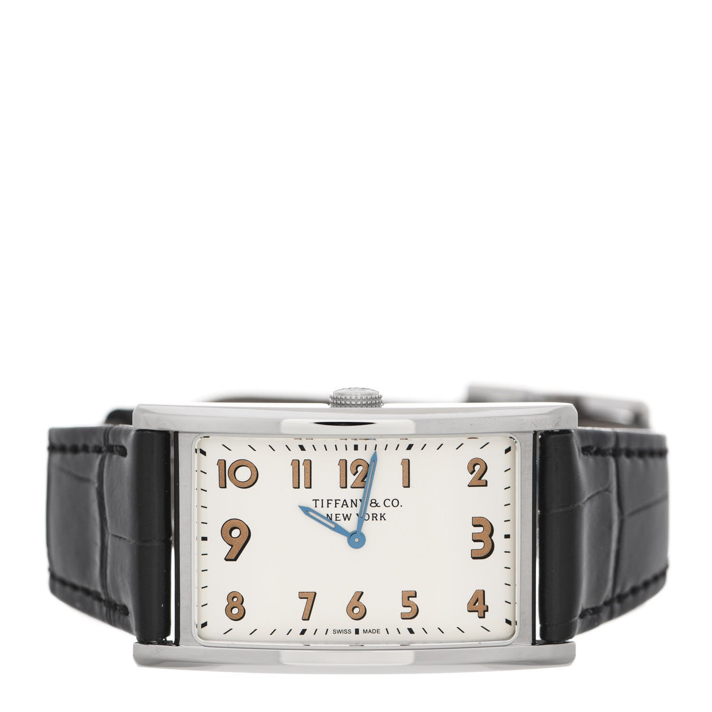 Stainless Steel Alligator 25mm East West Quartz Watch