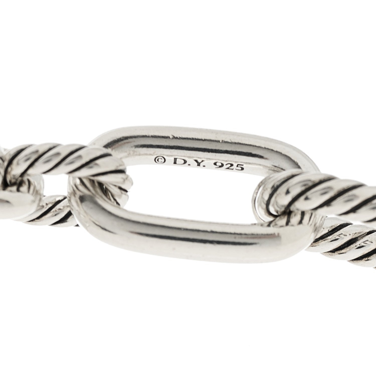 David Yurman Sterling Silver 11mm Madison Chain Toggle Necklace 5 of 6