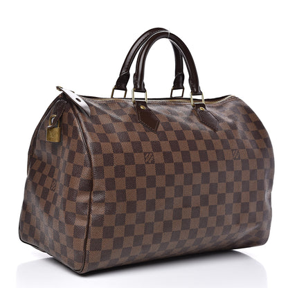 Louis Vuitton Damier Ebene Speedy 35 3 of 15