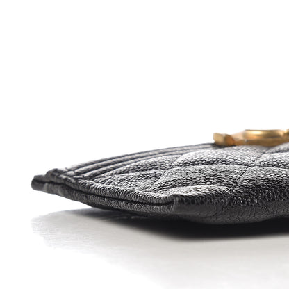 Chanel Caviar Quilted Boy Card Holder Black 9 of 9