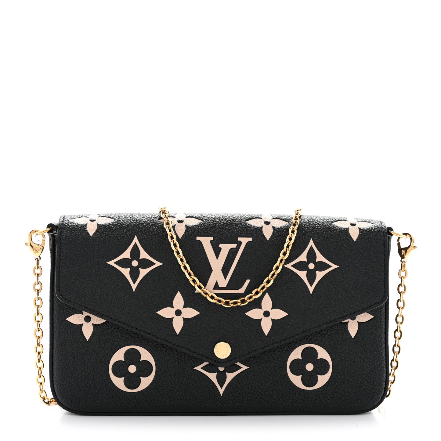 Empreinte Monogram Giant Felicie Pochette Black Beige