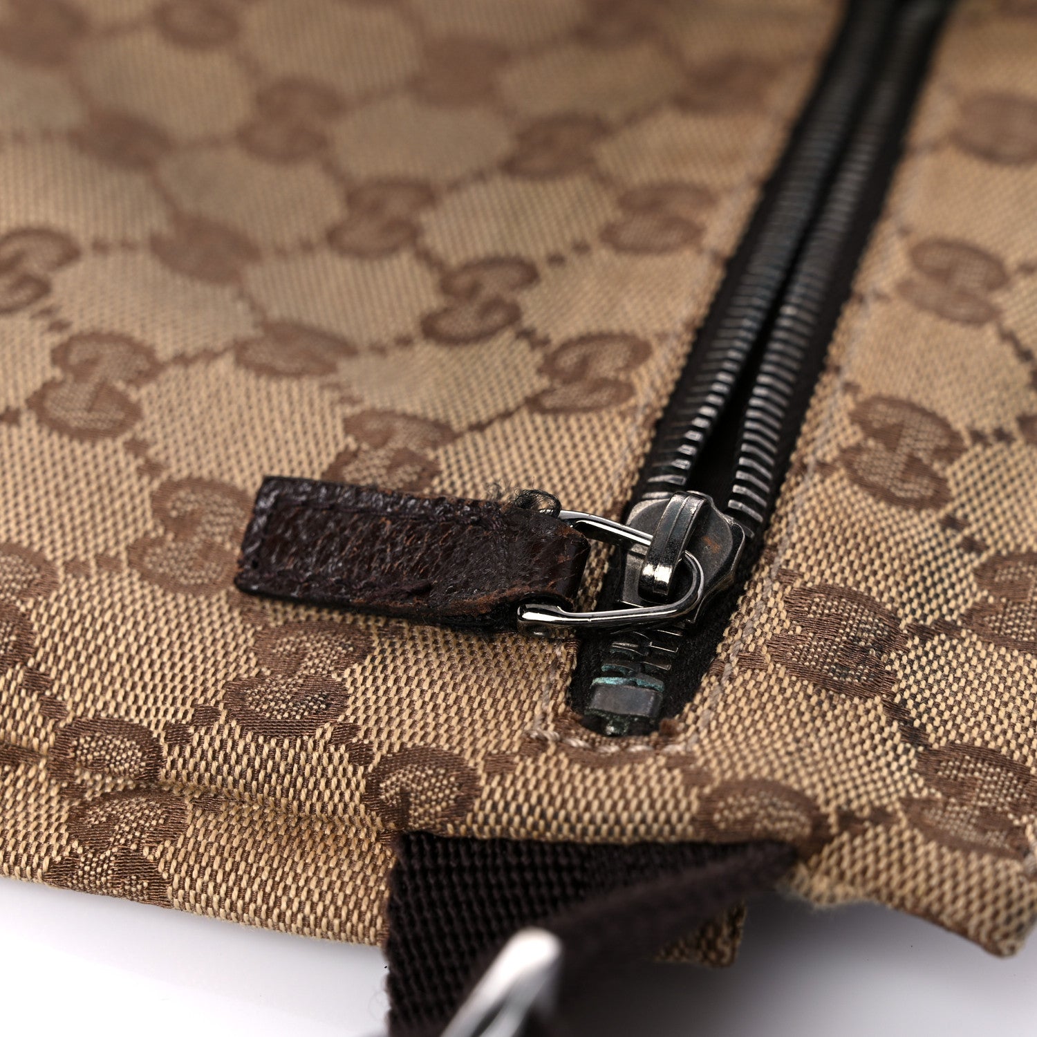 Gucci GG Monogram Double Pocket Belt Bag Dark Brown 19 of 19