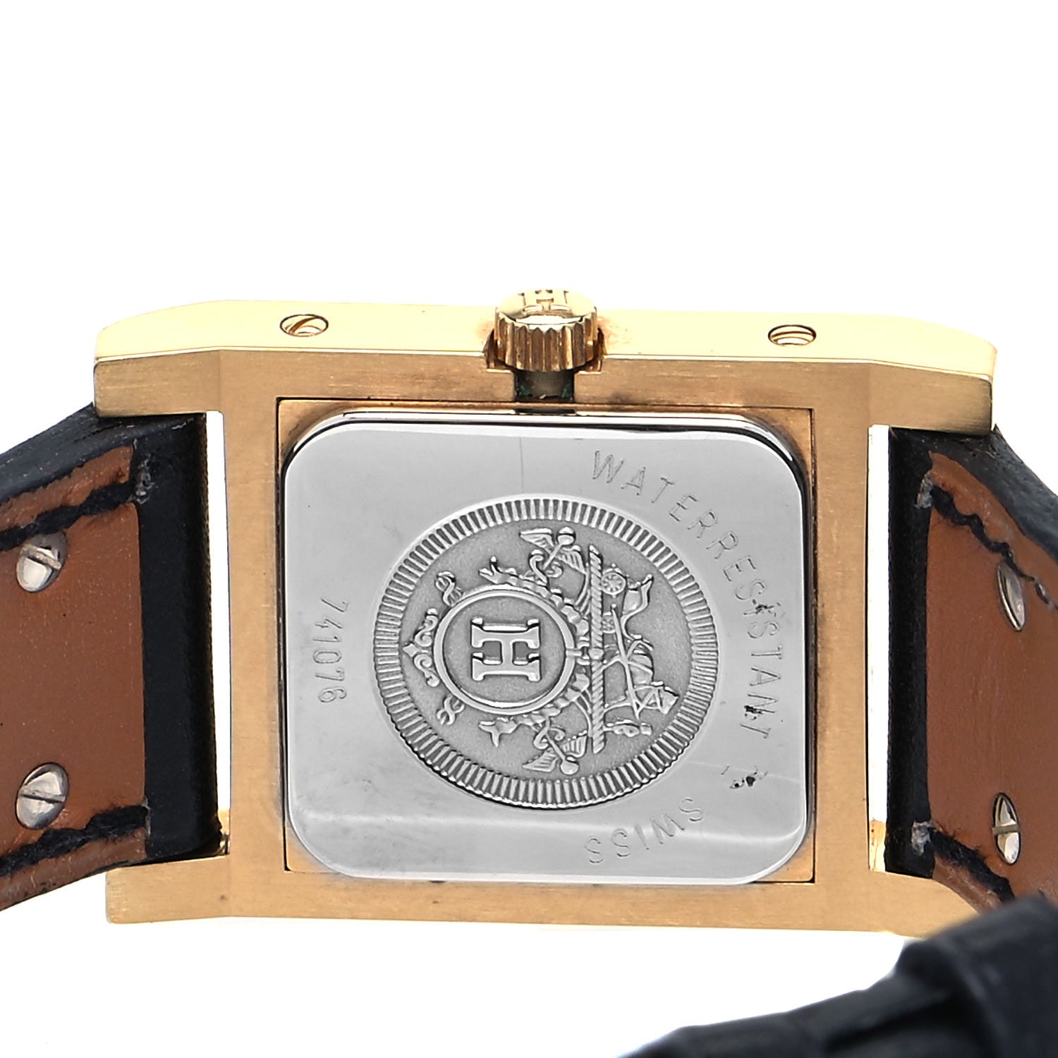 Hermes Stainless Steel Epsom 23mm Medor Quartz Watch Noir 4 of 6