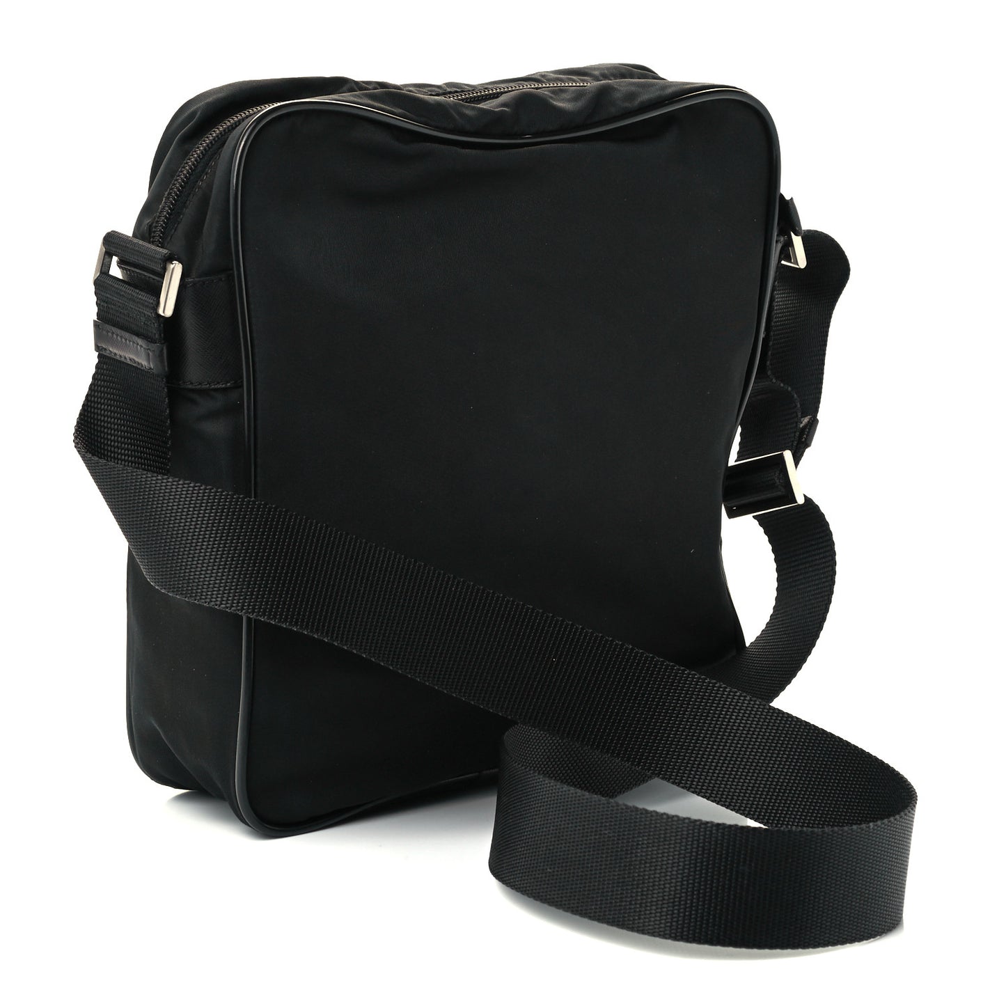 Tessuto Nylon Crossbody Bag Black
