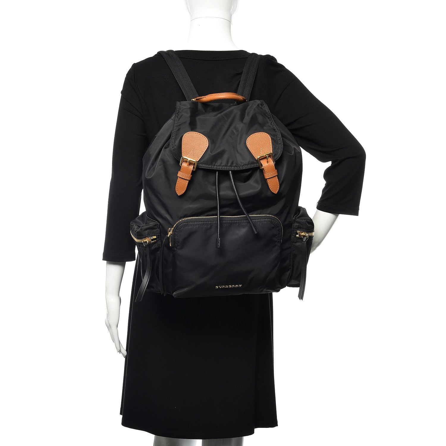 Burberry Nylon Large Rucksack Backpack Black 2 of 13