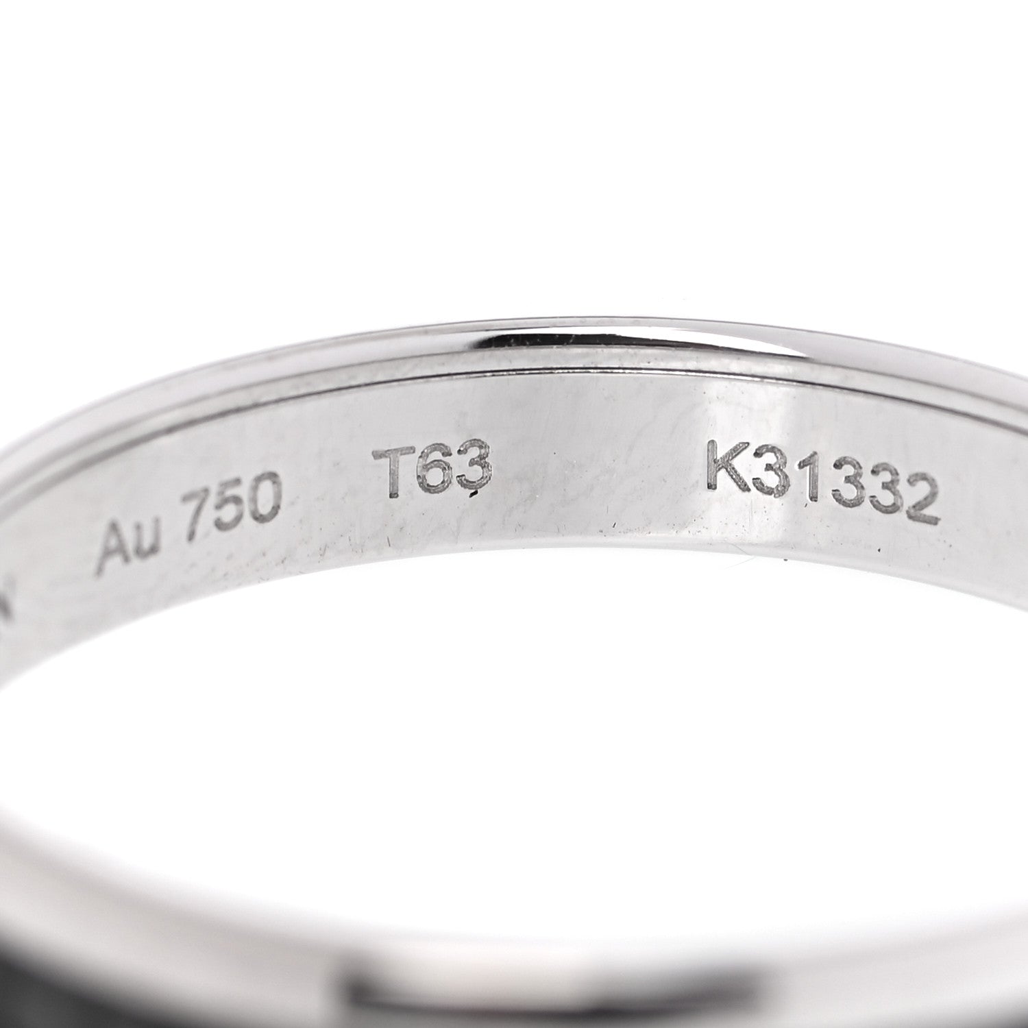 Boucheron 18K White Gold PVD Quatre Black Edition Wedding Band Ring 63 10.25 5 of 7