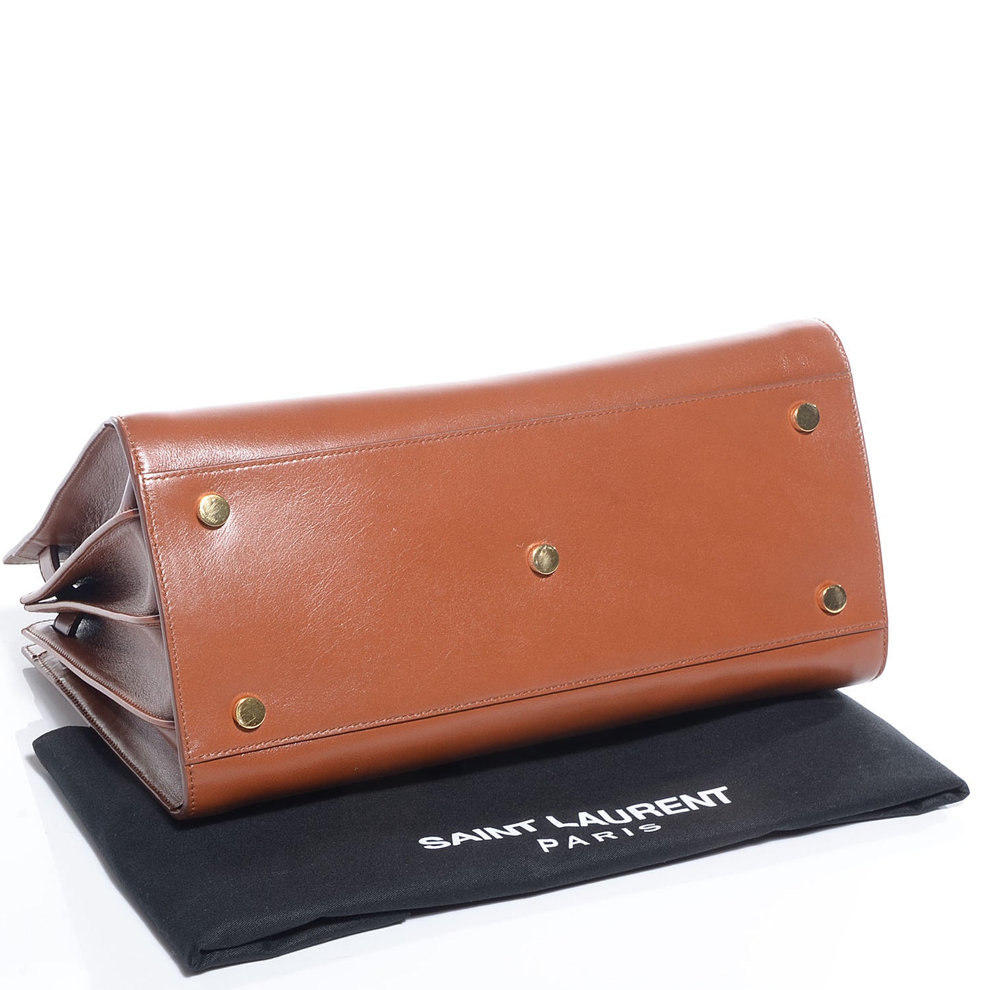 Calfskin Small Sac De Jour Carryall Dark Camel