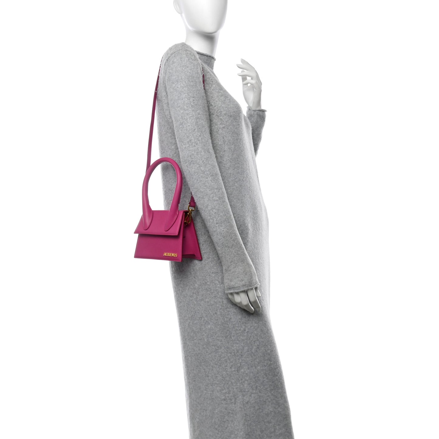 Calfskin Le Chiquito Moyen Dark Pink