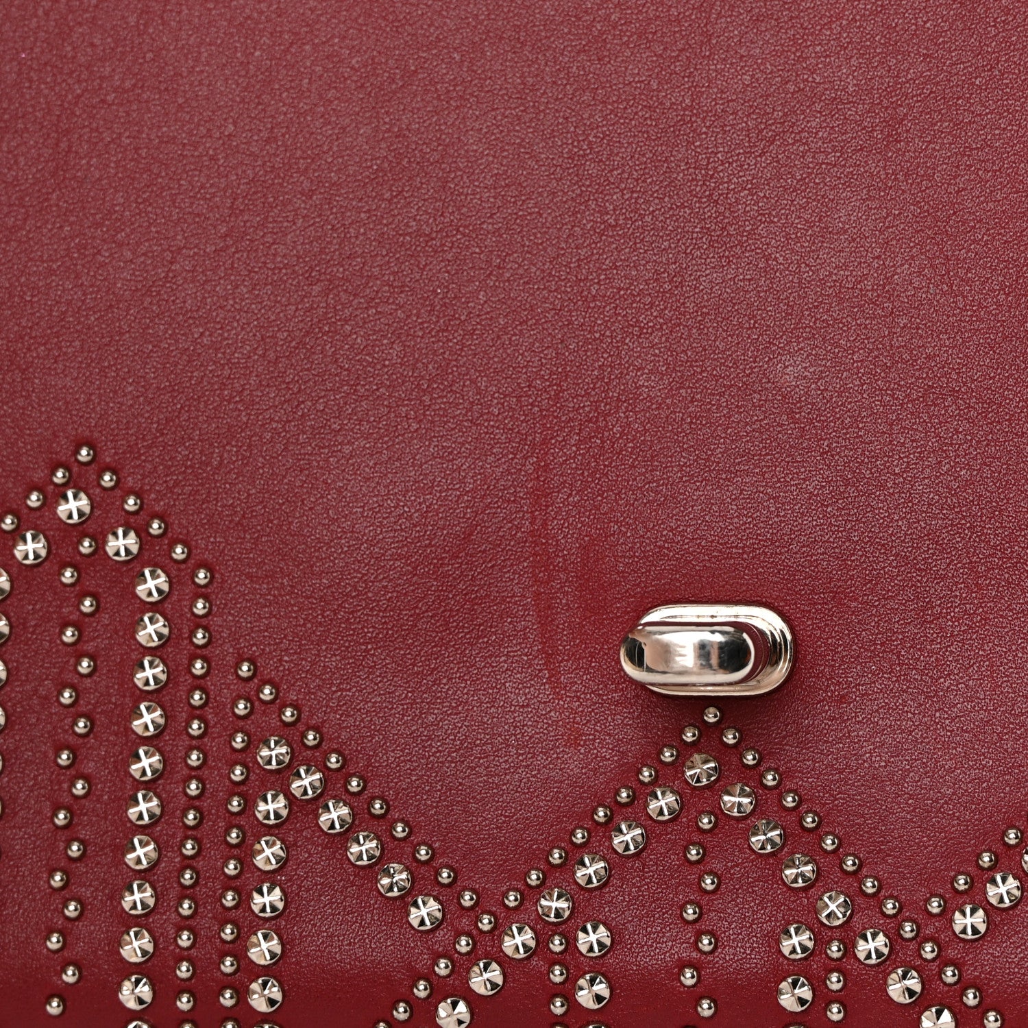 Valentino Garavani Vitello Loveblade Embellished Chain Flap Bag Rubino 16 of 16