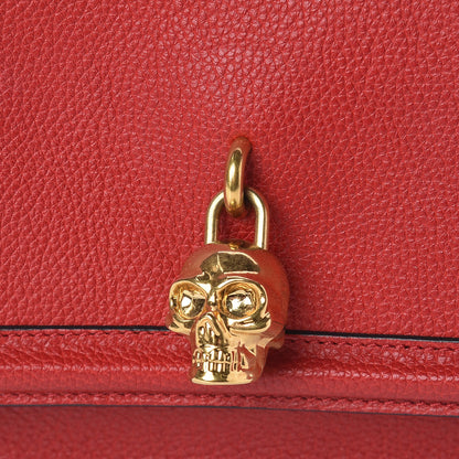Alexander McQueen Grained Calfskin Padlock Crossbody Bag Red 10 of 10