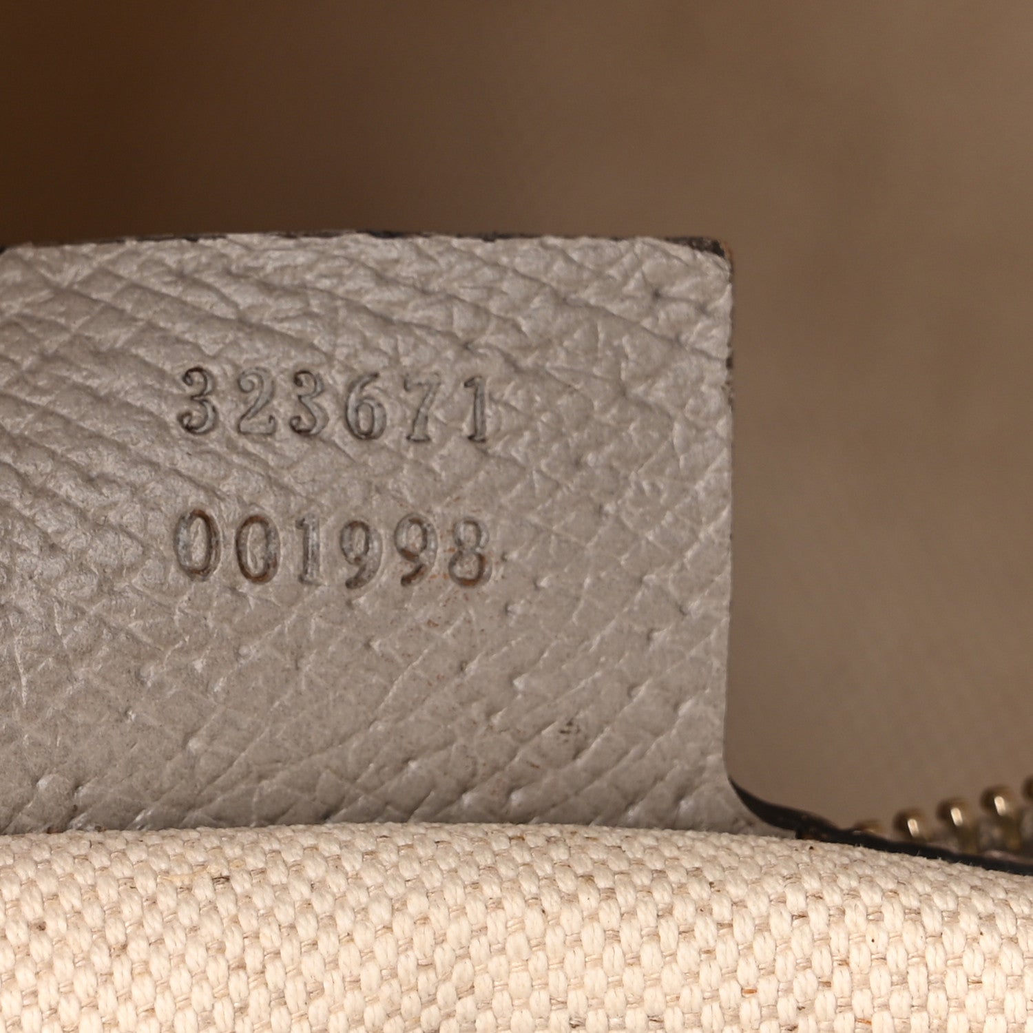 Gucci Monogram Medium Bree Zippered Tote Beige Grey 7 of 10