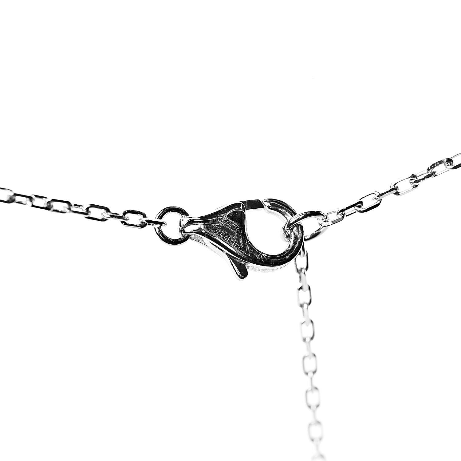 Cartier 18K White Gold Diamond SM D'Amour Pendant Necklace 6 of 6