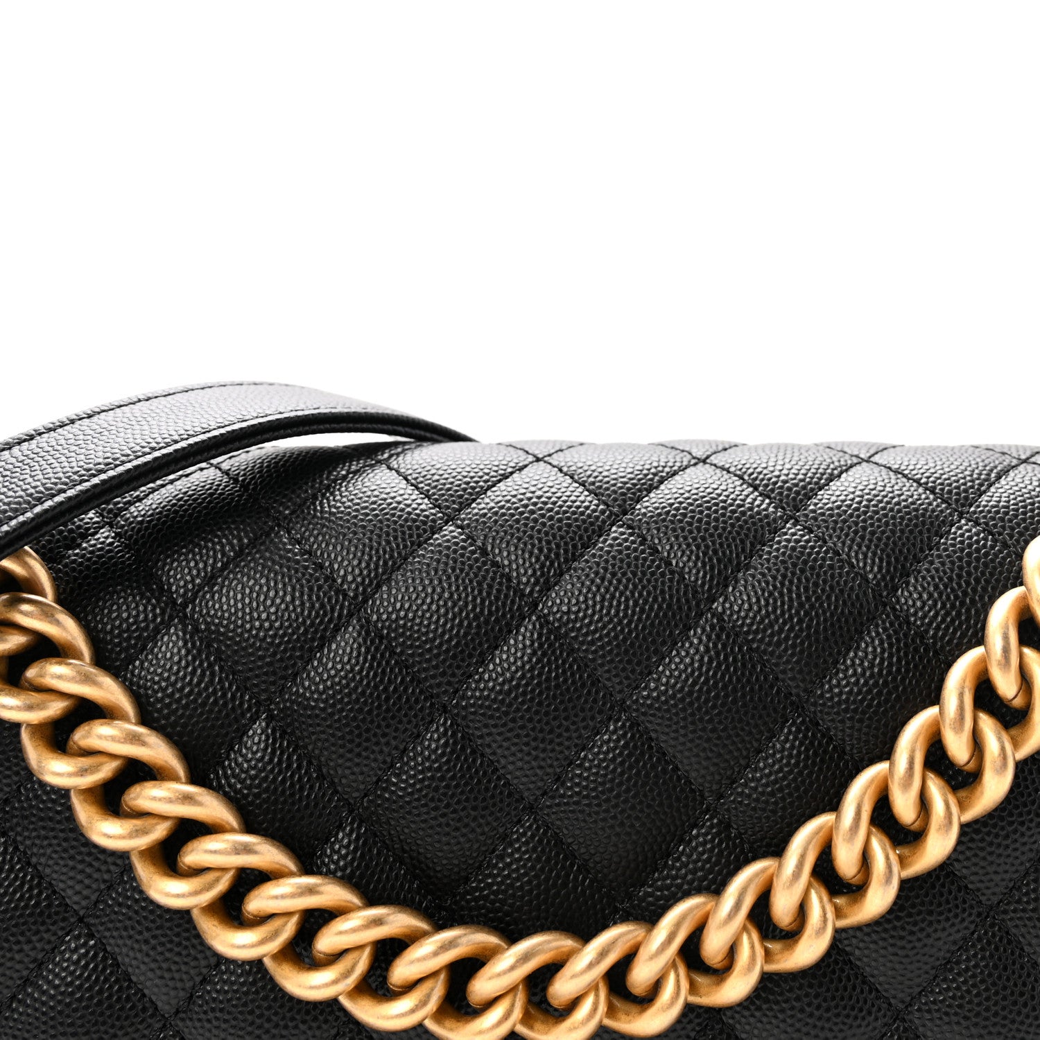 Chanel Caviar Quilted Medium Boy Flap Black 8 of 10