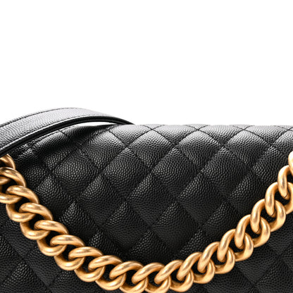 Chanel Caviar Quilted Medium Boy Flap Black 8 of 10