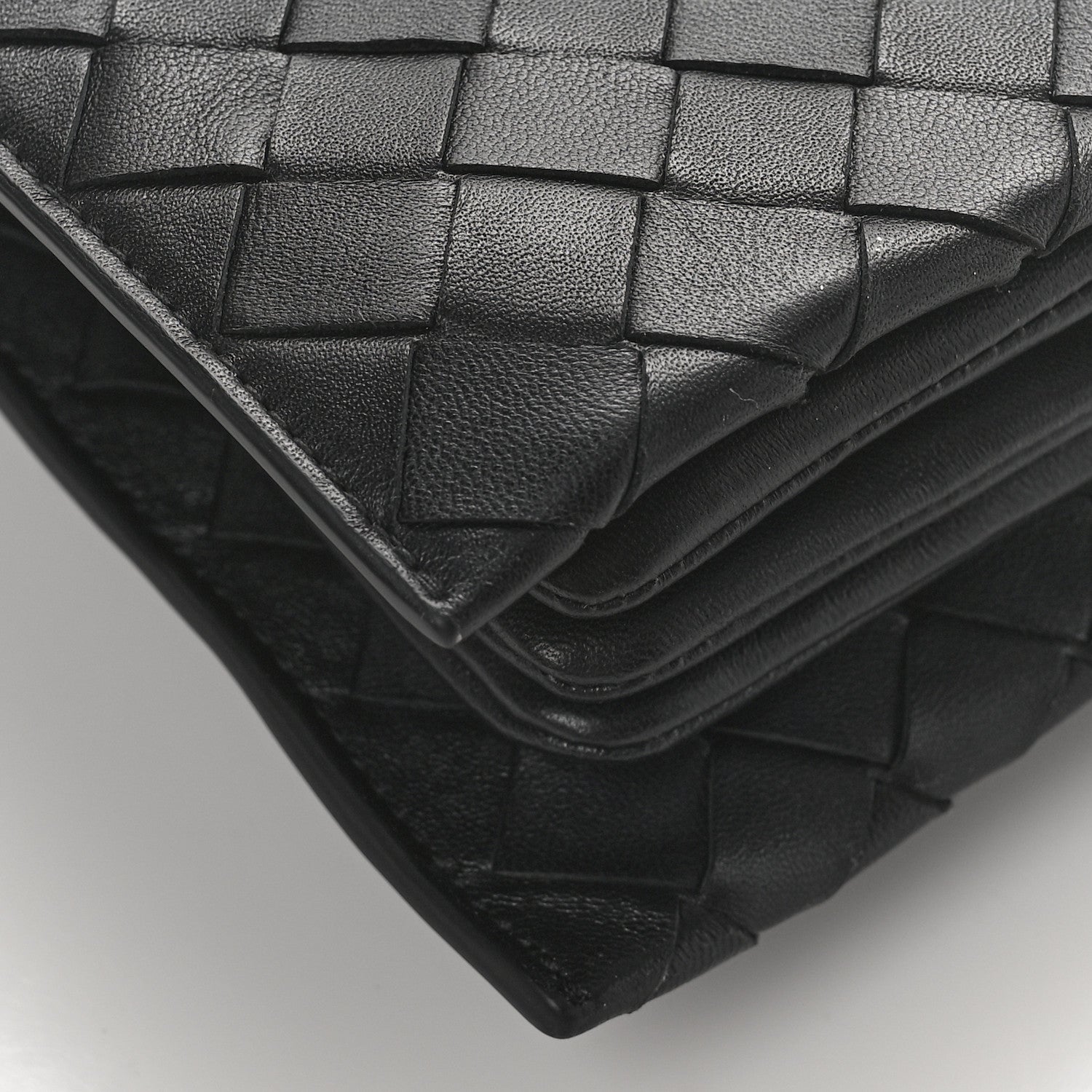 Bottega Veneta Nappa Intrecciato Trio Pouch On Strap Black 7 of 8