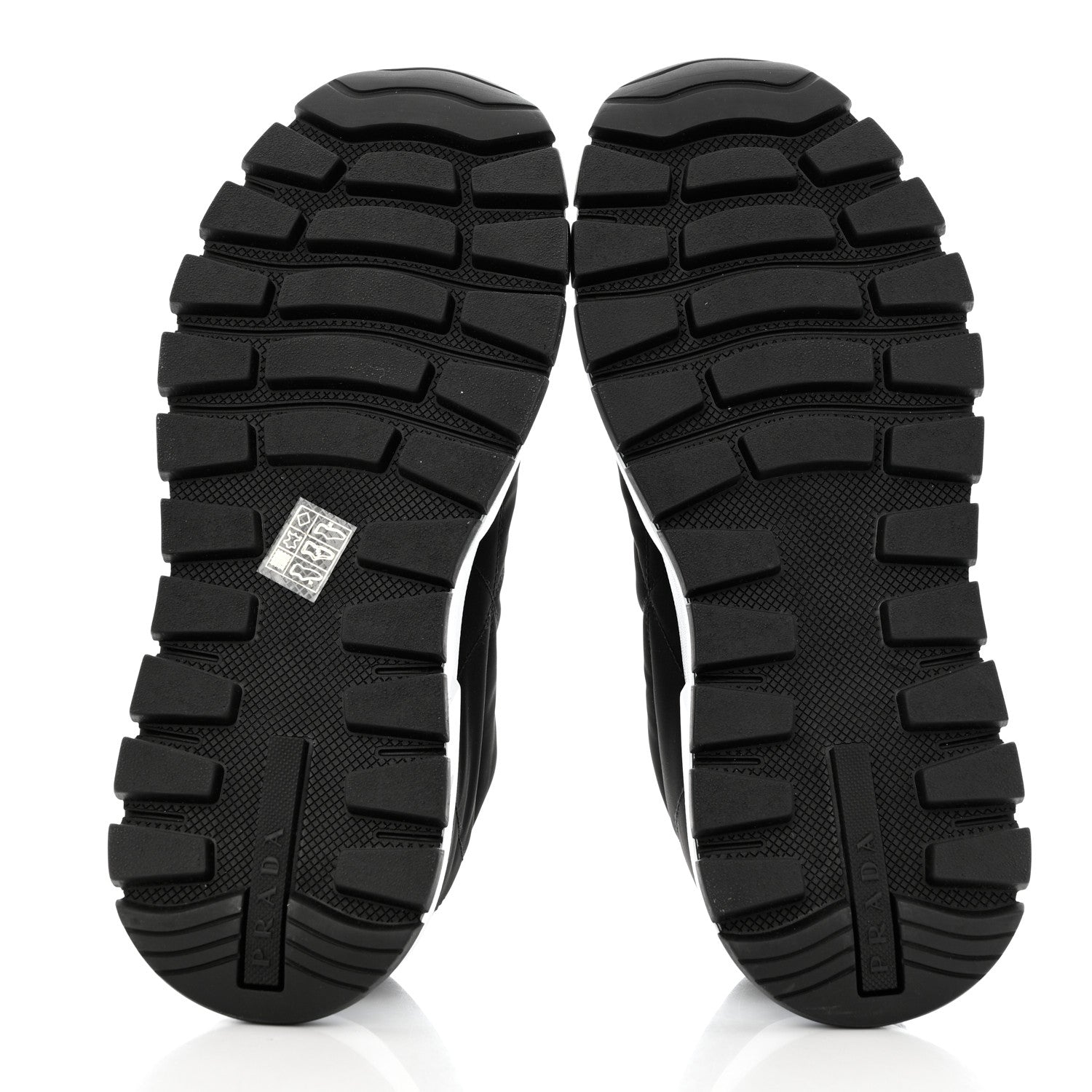Prada Re-Nylon Piuma Metal Triangle Logo Quilted 45mm Sneakers 41 Black 5 of 9