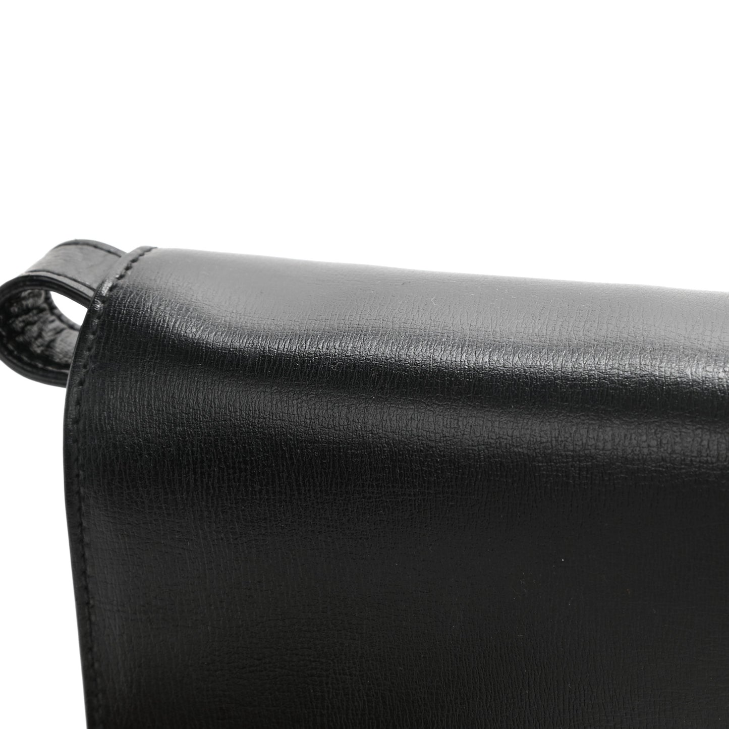 Smooth Calfskin Suede Medium Bellechasse Black
