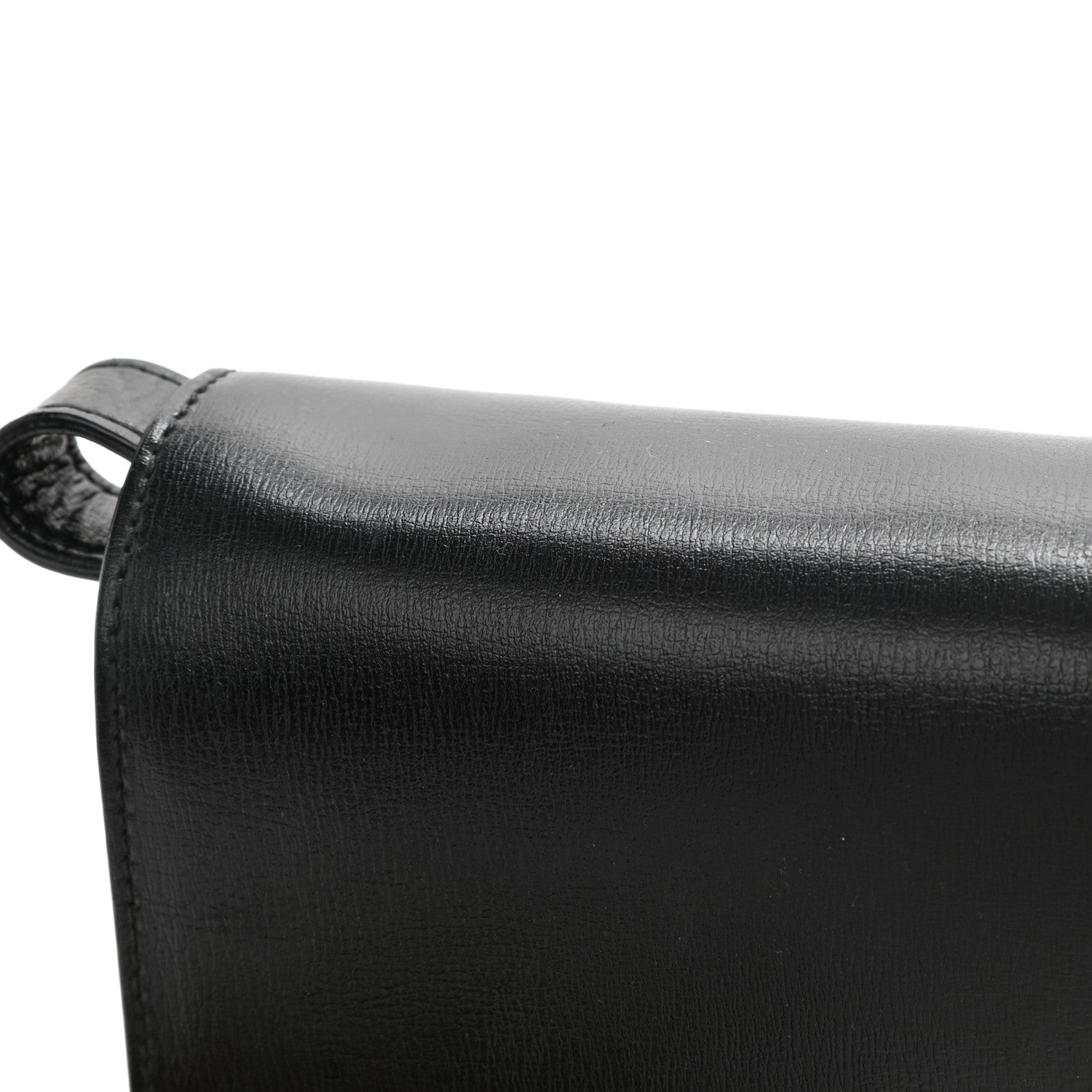 Saint Laurent Smooth Calfskin Suede Medium Bellechasse Black 9 of 11