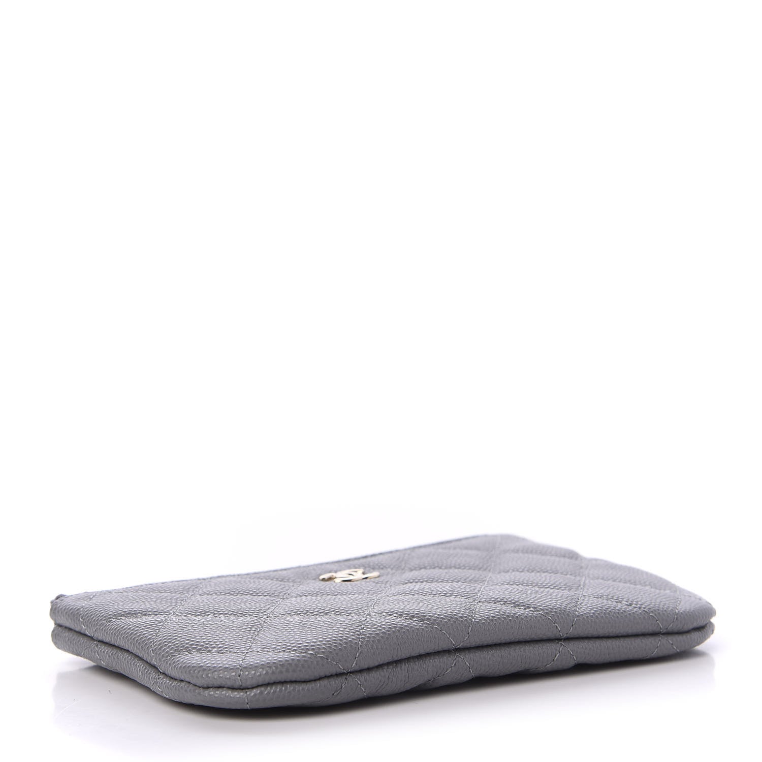 Chanel Caviar Quilted Small Cosmetic Case Grey 4 of 10
