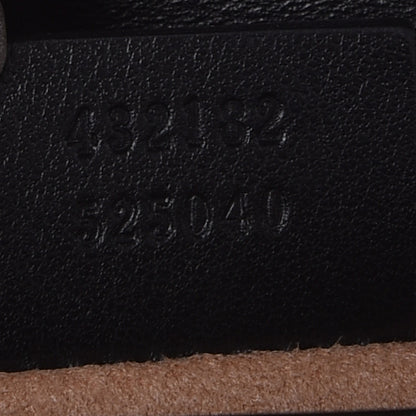 Gucci Calfskin GG Supreme Monogram Small Padlock Shoulder Bag Black Gold 7 of 8