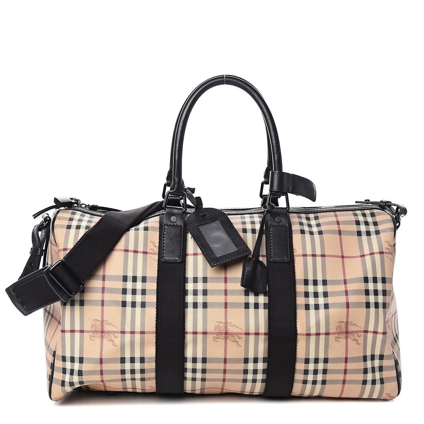 Haymarket Check Duffle Bag Black