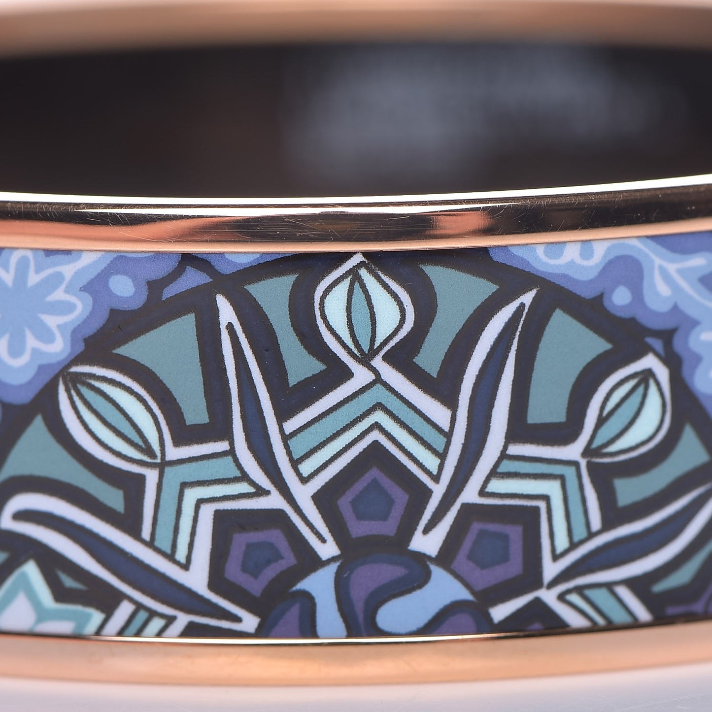 Enamel Printed Wide Larbe Du Vent Bracelet 65 Encres