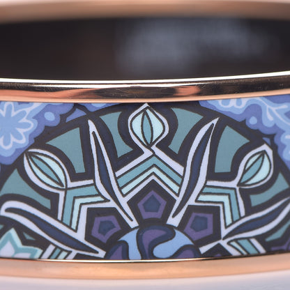 Hermes Enamel Printed Wide Larbe Du Vent Bracelet 65 Encres 7 of 8