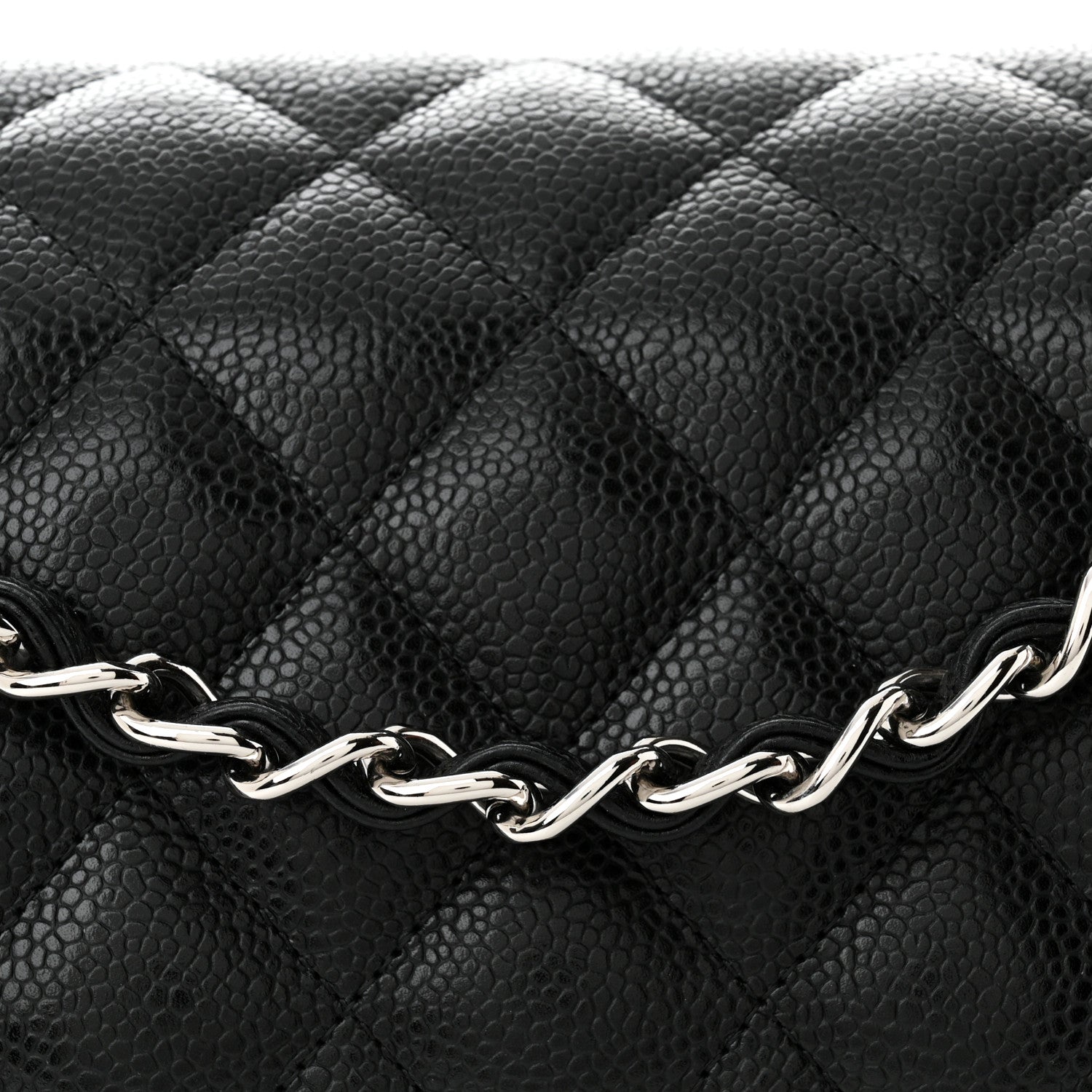 Chanel Caviar Quilted Jumbo Double Flap Black 8 of 11