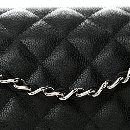 Chanel Caviar Quilted Jumbo Double Flap Black 8 of 11