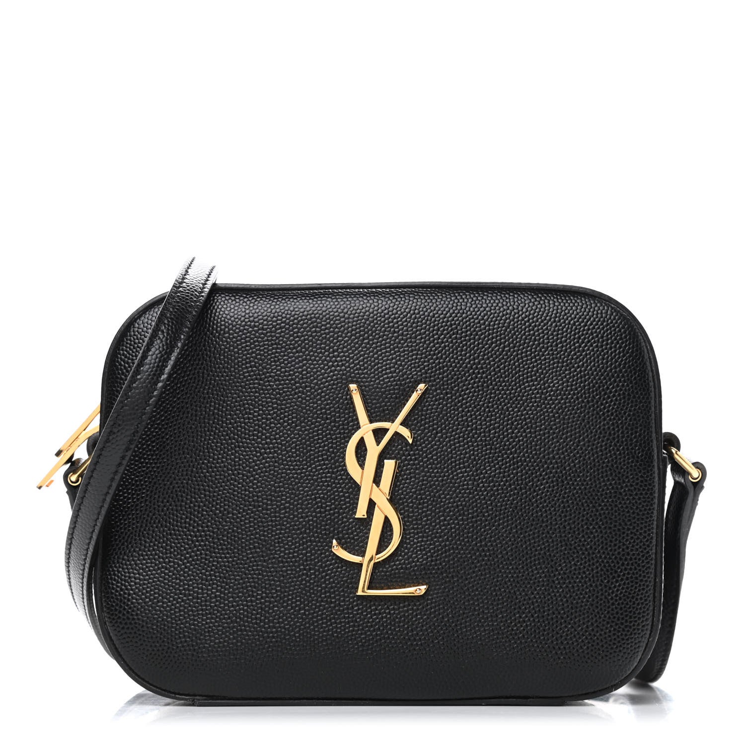 Saint Laurent Grain De Poudre Small Classic Monogram Camera Bag Black 1 of 7