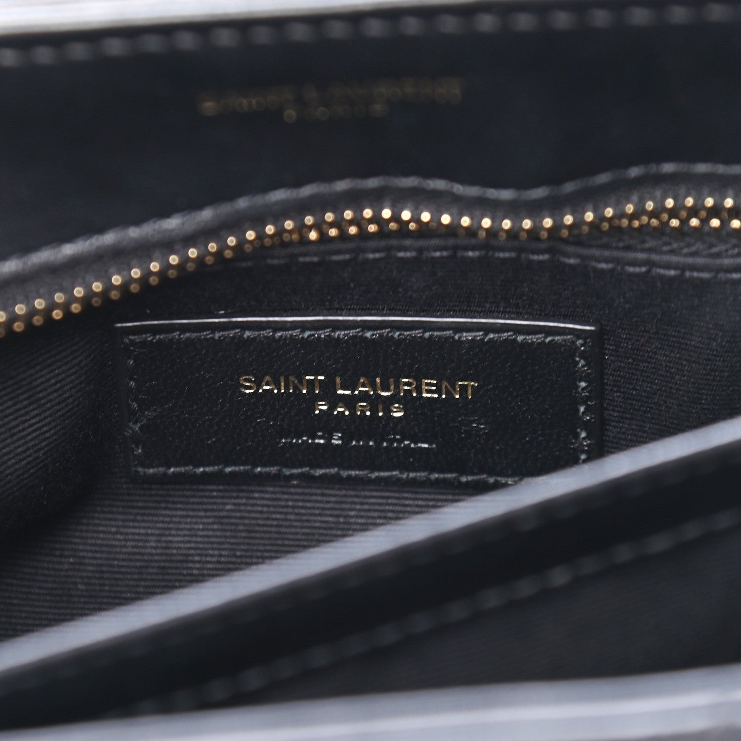 Saint Laurent Calfskin Y Quilted Monogram Toy Loulou Crossbody Bag Black 6 of 9