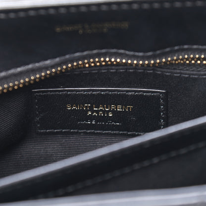 Saint Laurent Calfskin Y Quilted Monogram Toy Loulou Crossbody Bag Black 6 of 9