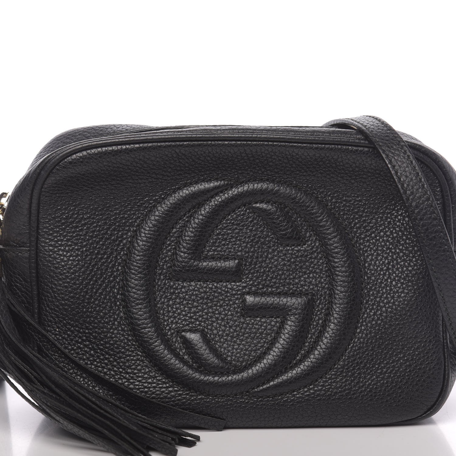 Gucci Pebbled Calfskin Small Soho Disco Bag Black 11 of 12