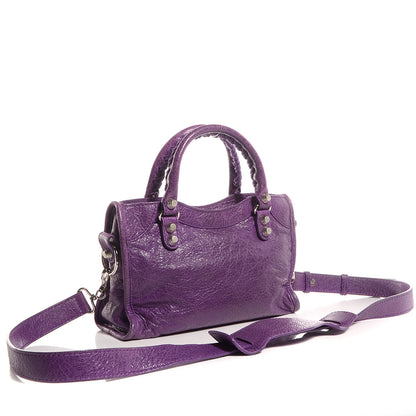 Balenciaga Agneau Giant 12 Silver Hardware Mini City Ultraviolet 4 of 11