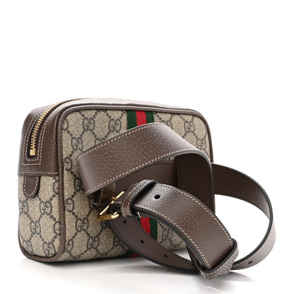 Gucci GG Supreme Monogram Web Small Ophidia Belt Bag 85 34 Dark Brown 3 of 11