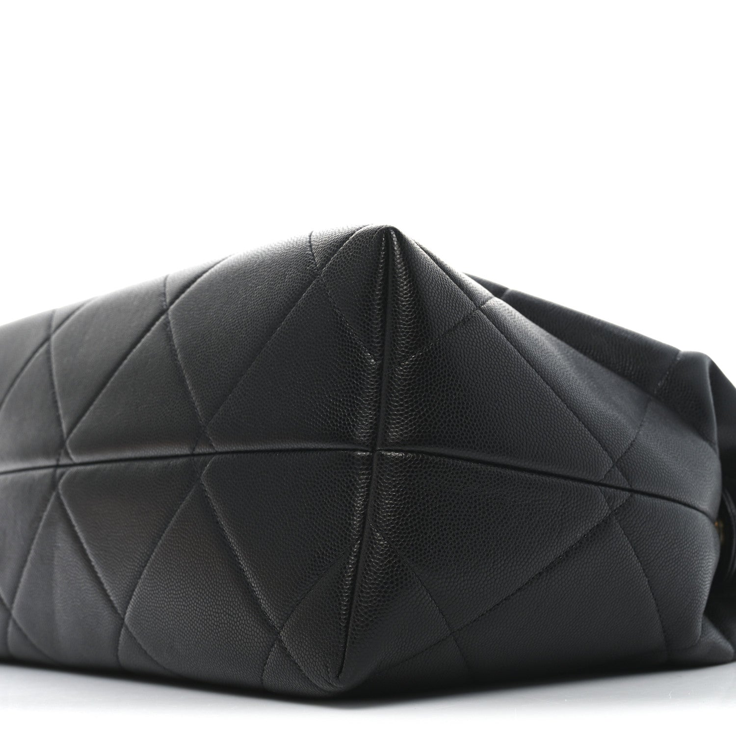 Chanel Caviar Quilted Large A Real Catch Shopping Bag Black 10 of 10