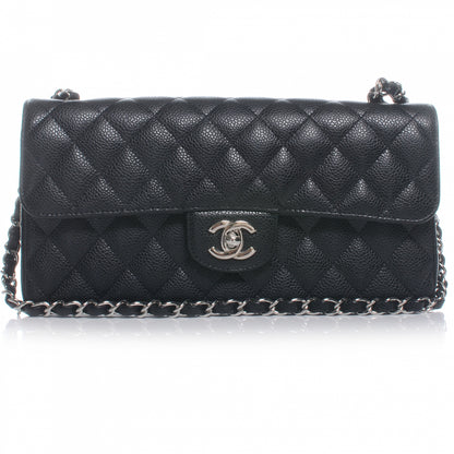 Chanel Caviar East West Flap Black 1 of 8