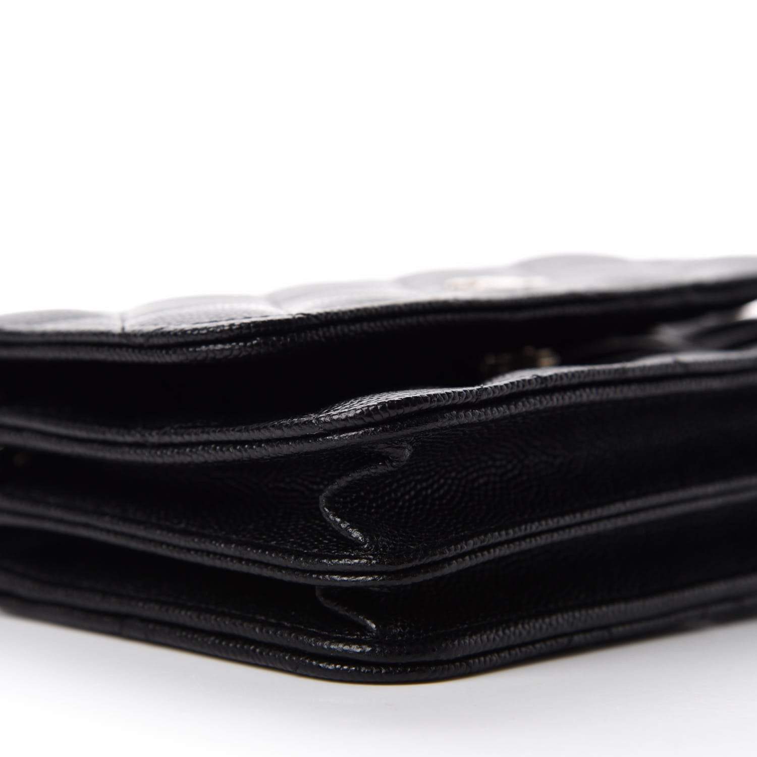 Chanel Caviar Quilted Mini Wallet On Chain WOC Black 6 of 11