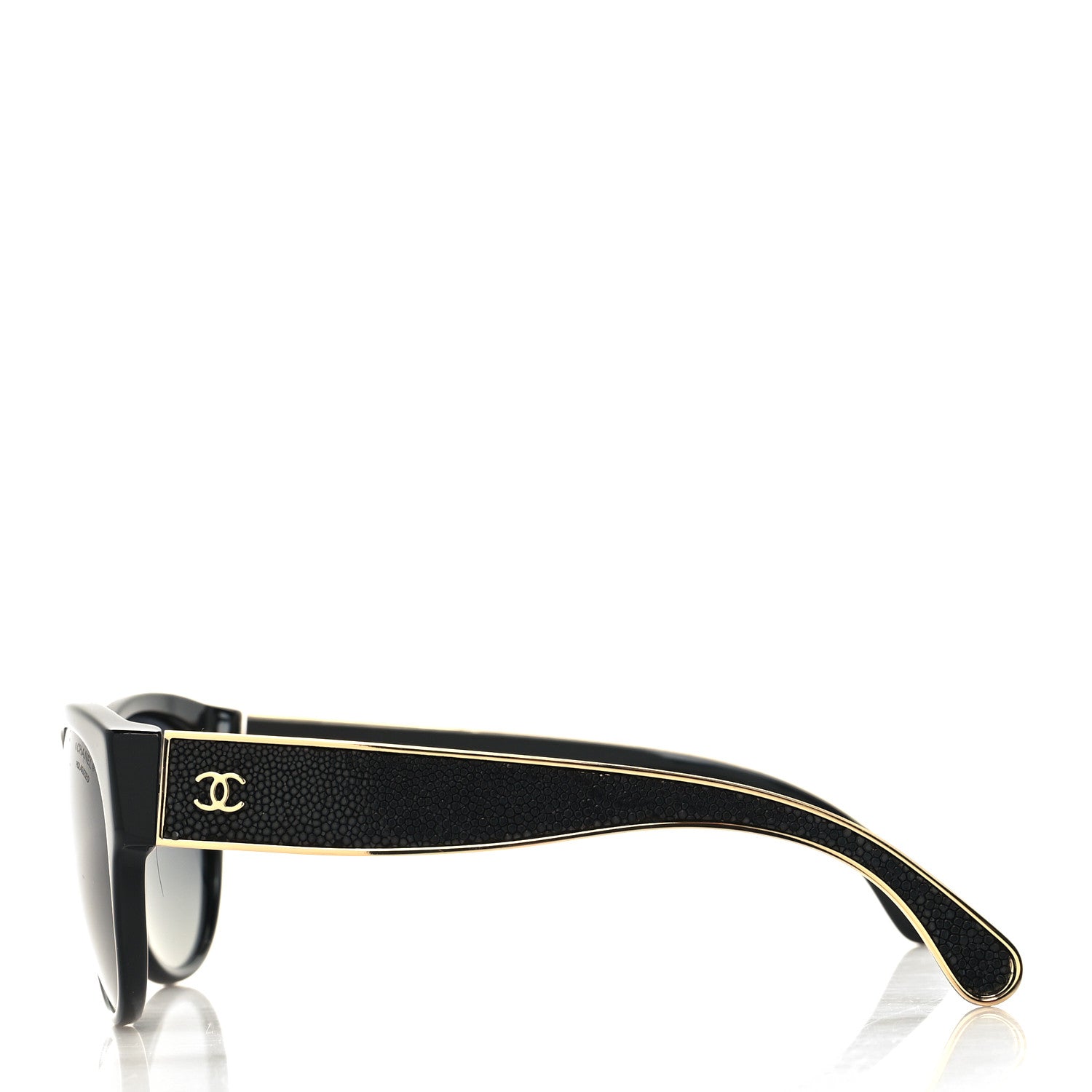 Chanel CC Polarized Stingray Sunglasses 5273-Q Black 3 of 7